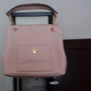 Tory burch slouchy tote, pale pink